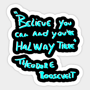 halfway - motivational Sticker